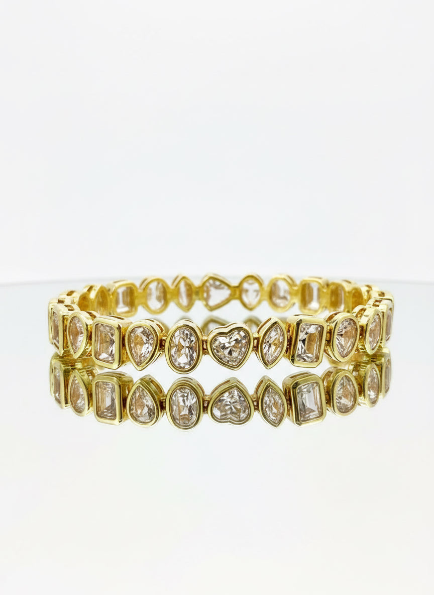 Royal Shapes Gold Bracelet