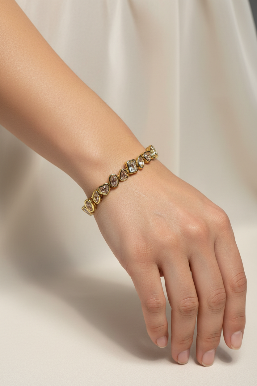Royal Shapes Gold Bracelet