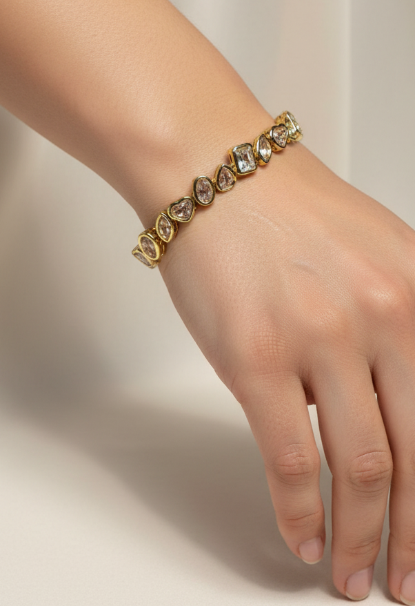Royal Shapes Gold Bracelet