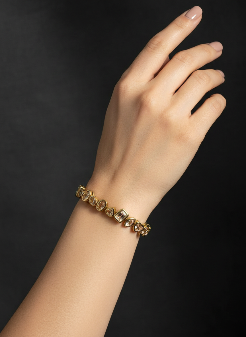 Royal Shapes Gold Bracelet