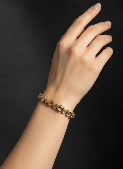 Royal Shapes Gold Bracelet