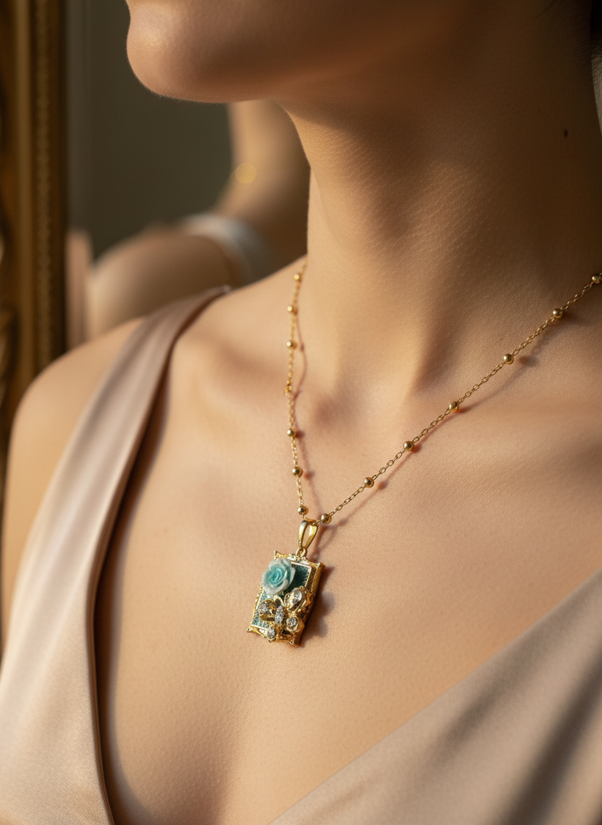 Eternal Rose Necklace