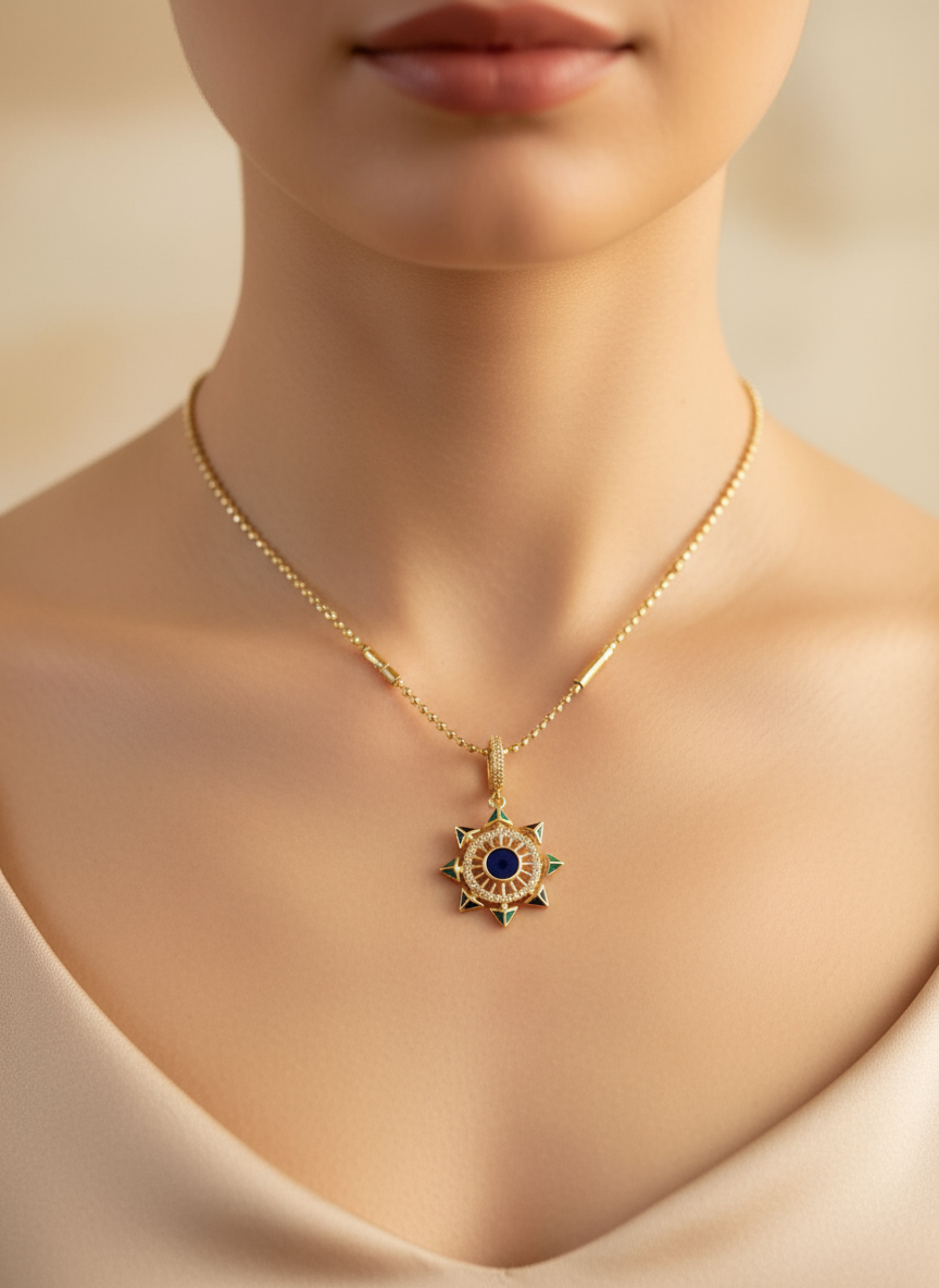 Golden Sun Necklace